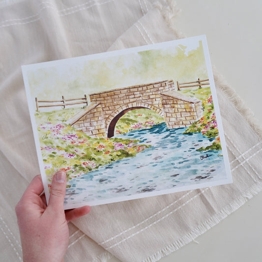 "Maeystown Bridge" Print