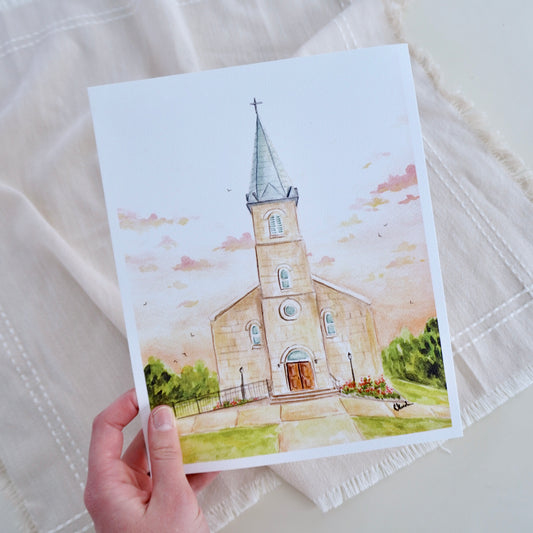 "Maeystown Church" Print