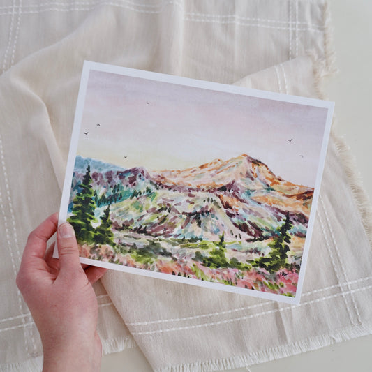 "Pastel Peaks" Print