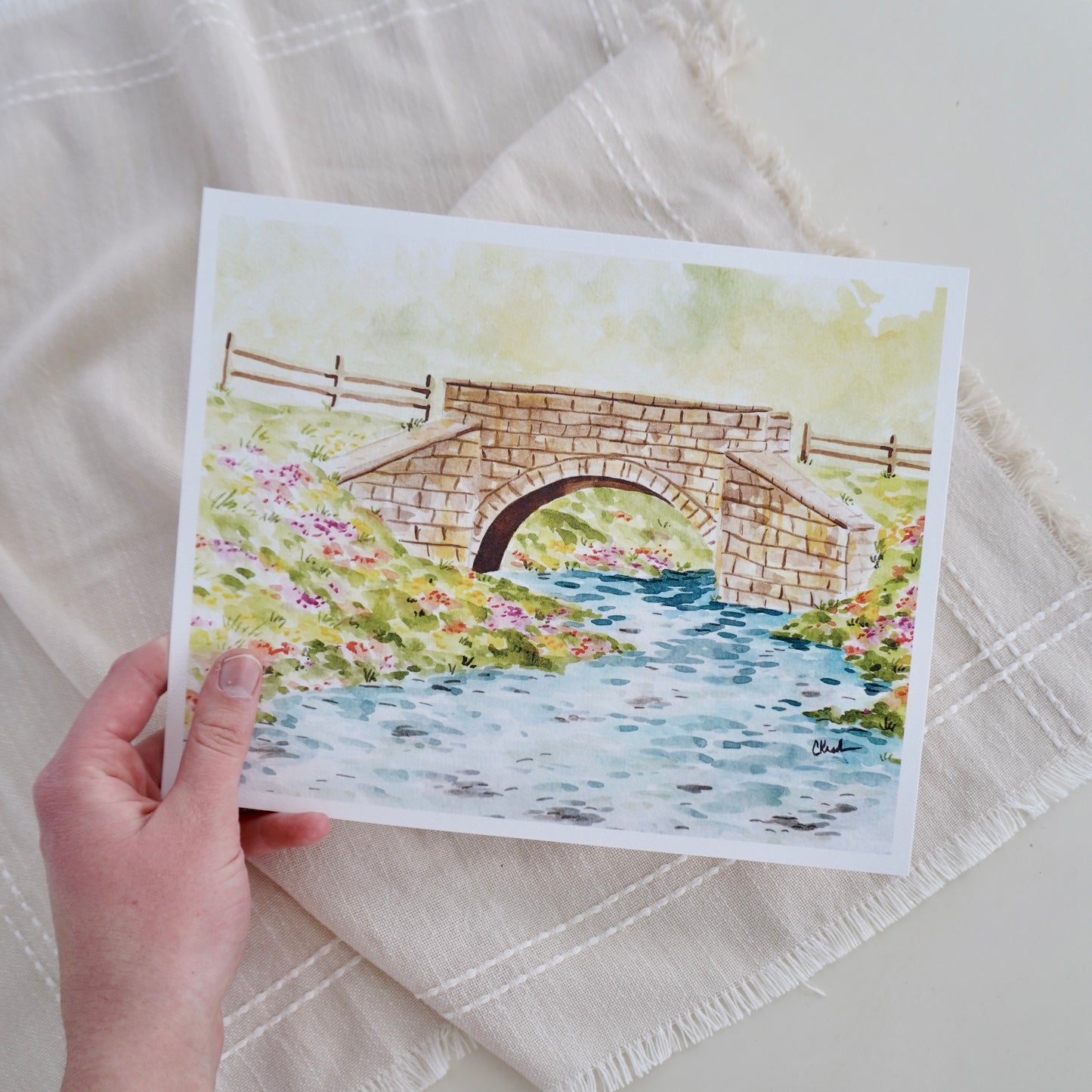 "Maeystown Bridge" Print