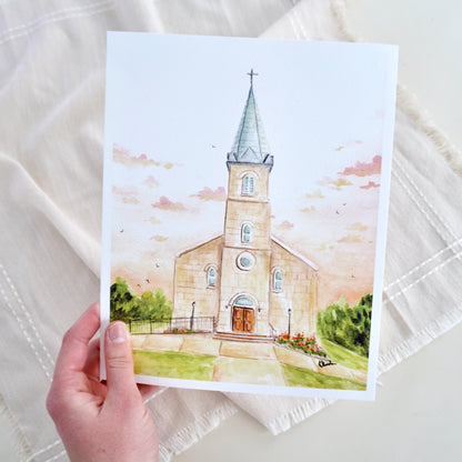 "Maeystown Church" Print